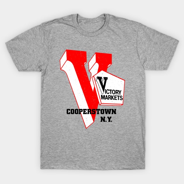 Victory Market Former Cooperstown NY Grocery Store Logo T-Shirt by MatchbookGraphics